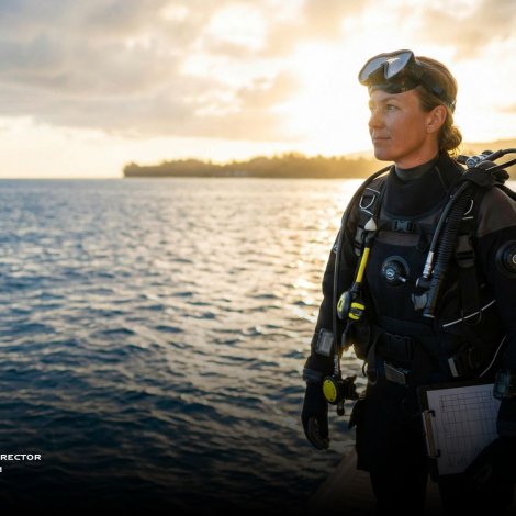 PADI career path milestone, diver preparing on a boat at sunset, ready to grow from Open Water to PADI Instructor