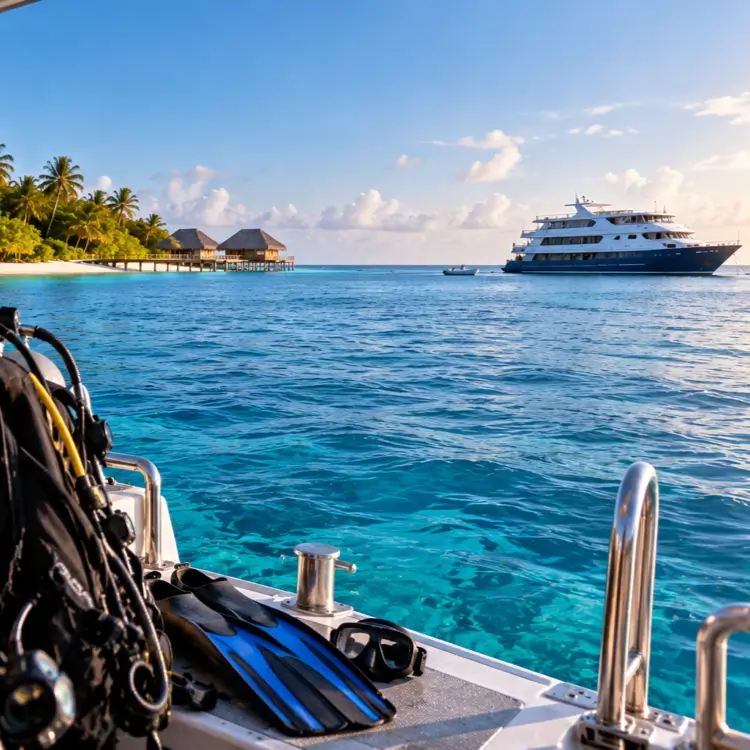 Island resort in the Maldives and Indian Ocean