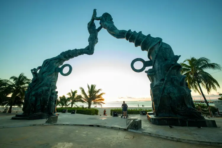 Enjoying a day off near Playa del Carmen